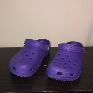 Purple crocs